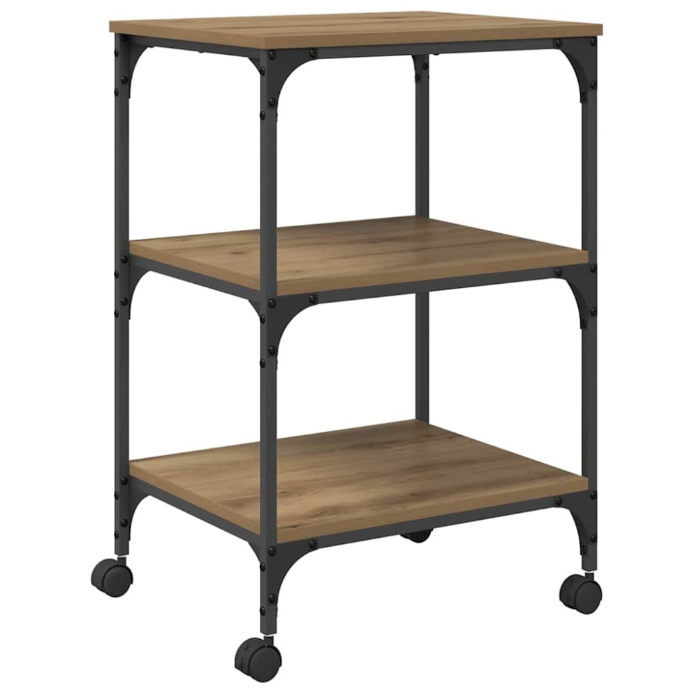 vidaXL Σταντ Εκτυπωτή Artisan Oak 50 x 41 x 75 εκ Επεξεργασμένο Ξύλο