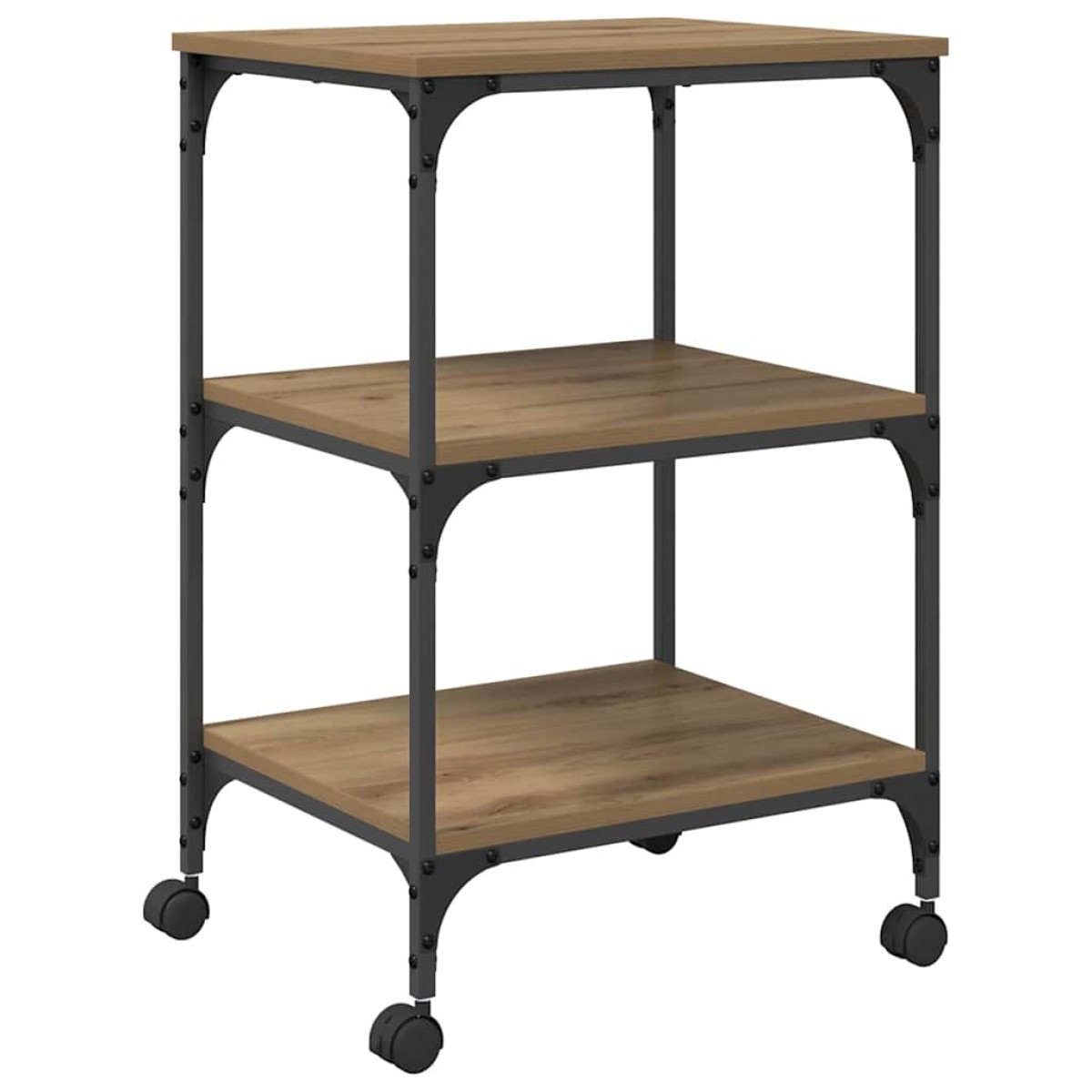 vidaXL Σταντ Εκτυπωτή Artisan Δρυς 50 x 41 x 75 εκ Επεξεργασμένο Ξύλο