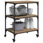 vidaXL Καρότσι Κουζίνας Artisan Oak 60 x 41 x 76 εκ.