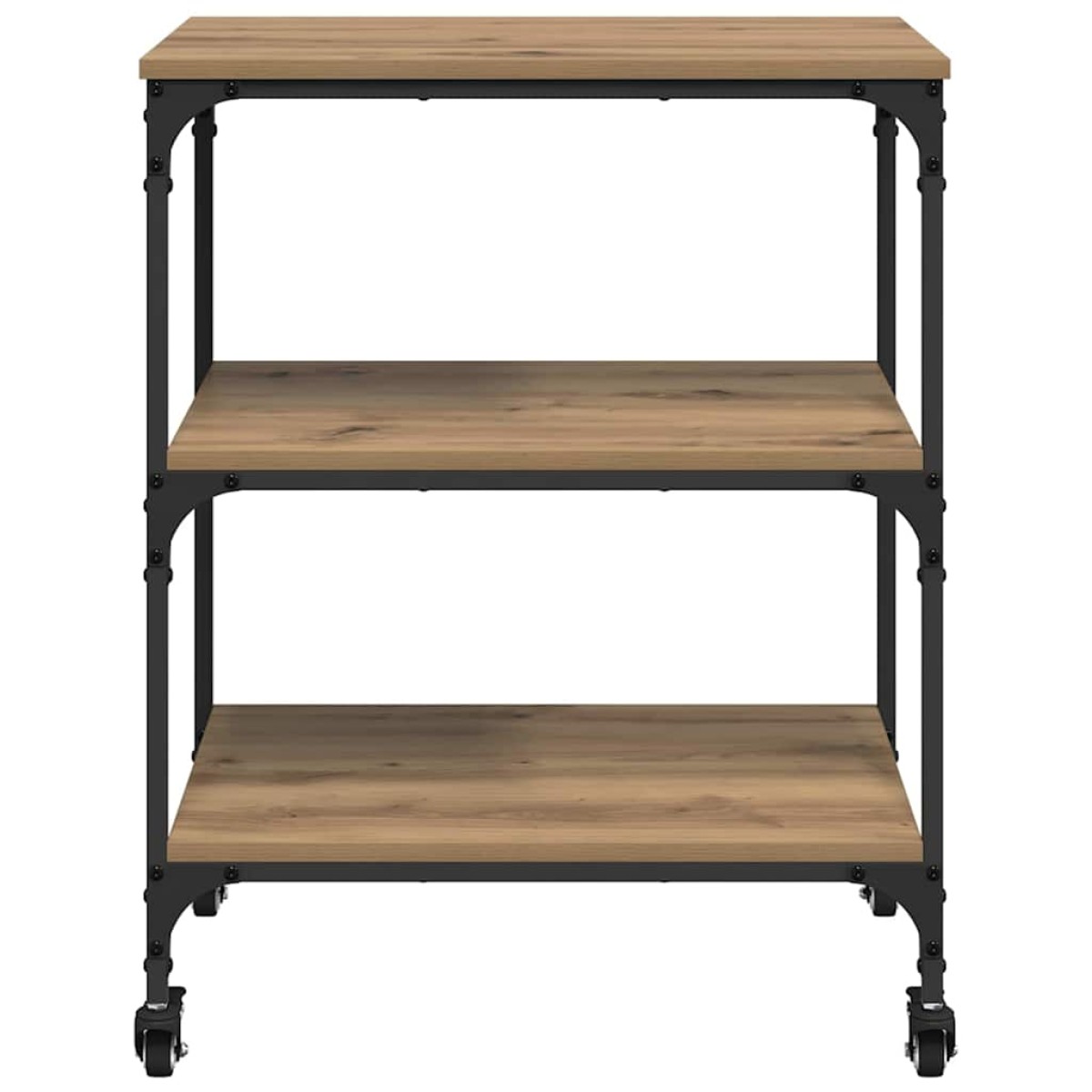 vidaXL Καρότσι Κουζίνας Artisan Oak 60 x 41 x 76 εκ.
