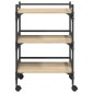 vidaXL Καρότσι Κουζίνας Δρύς Sonoma 50 x 35 x 75,5 εκ