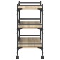 vidaXL Καρότσι Κουζίνας Δρύς Sonoma 50 x 35 x 75,5 εκ