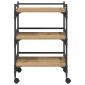 vidaXL Καρότσι Κουζίνας Artisan Oak 50 x 35 x 75.5 εκ