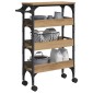 vidaXL Καρότσι Κουζίνας Artisan Oak 53 x 20 x 76 εκ.