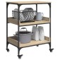 vidaXL Καρότσι Κουζίνας Δρύς Sonoma 60 x 41 x 80,5 εκ.