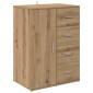 vidaXL Πλαϊνό γραφείο Artisan Oak 59 x 39 x 80 εκ. Επεξεργασμένο Ξύλο