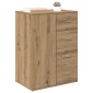 vidaXL Πλαϊνό γραφείο Artisan Oak 59 x 39 x 80 εκ. Επεξεργασμένο Ξύλο