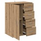 vidaXL Πλαϊνό γραφείο Artisan Oak 59 x 39 x 80 εκ. Επεξεργασμένο Ξύλο
