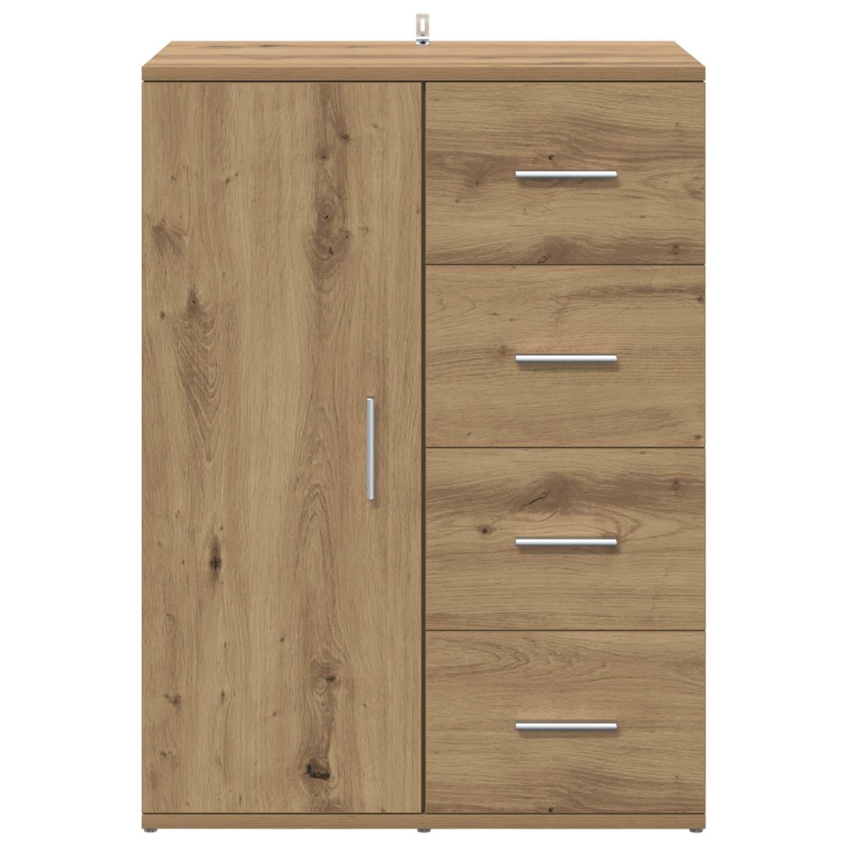 vidaXL Πλαϊνό γραφείο Artisan Oak 59 x 39 x 80 εκ. Επεξεργασμένο Ξύλο