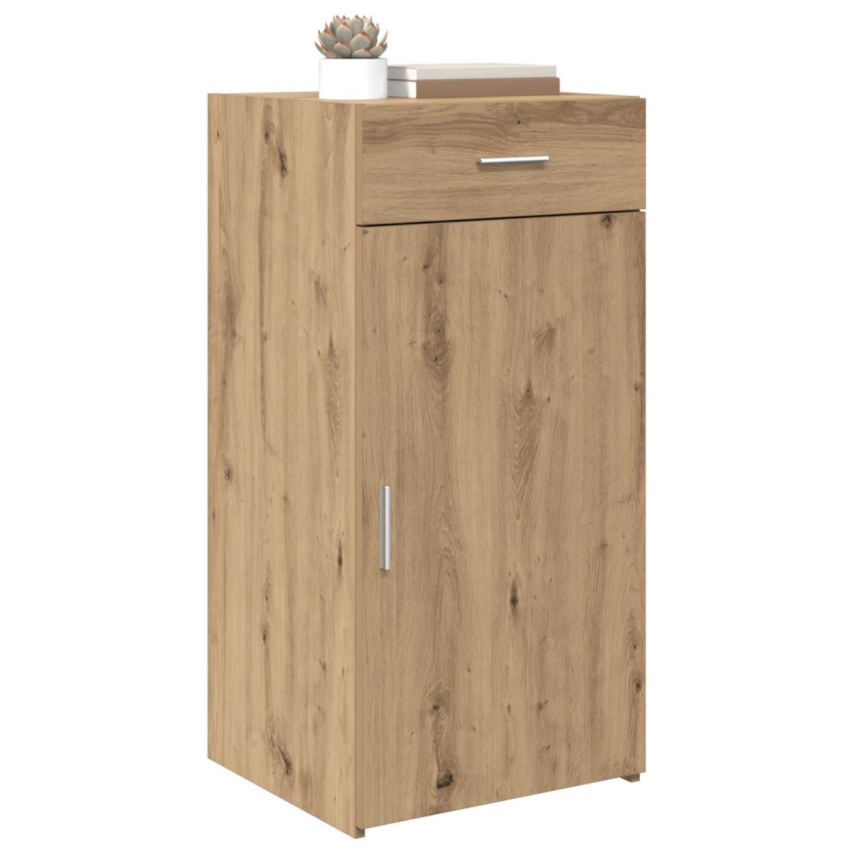vidaXL Πλαϊνό γραφείο artisan δρυς 45 x 42,5 x 93 εκ.