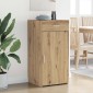 vidaXL Πλαϊνό γραφείο artisan δρυς 45 x 42,5 x 93 εκ.