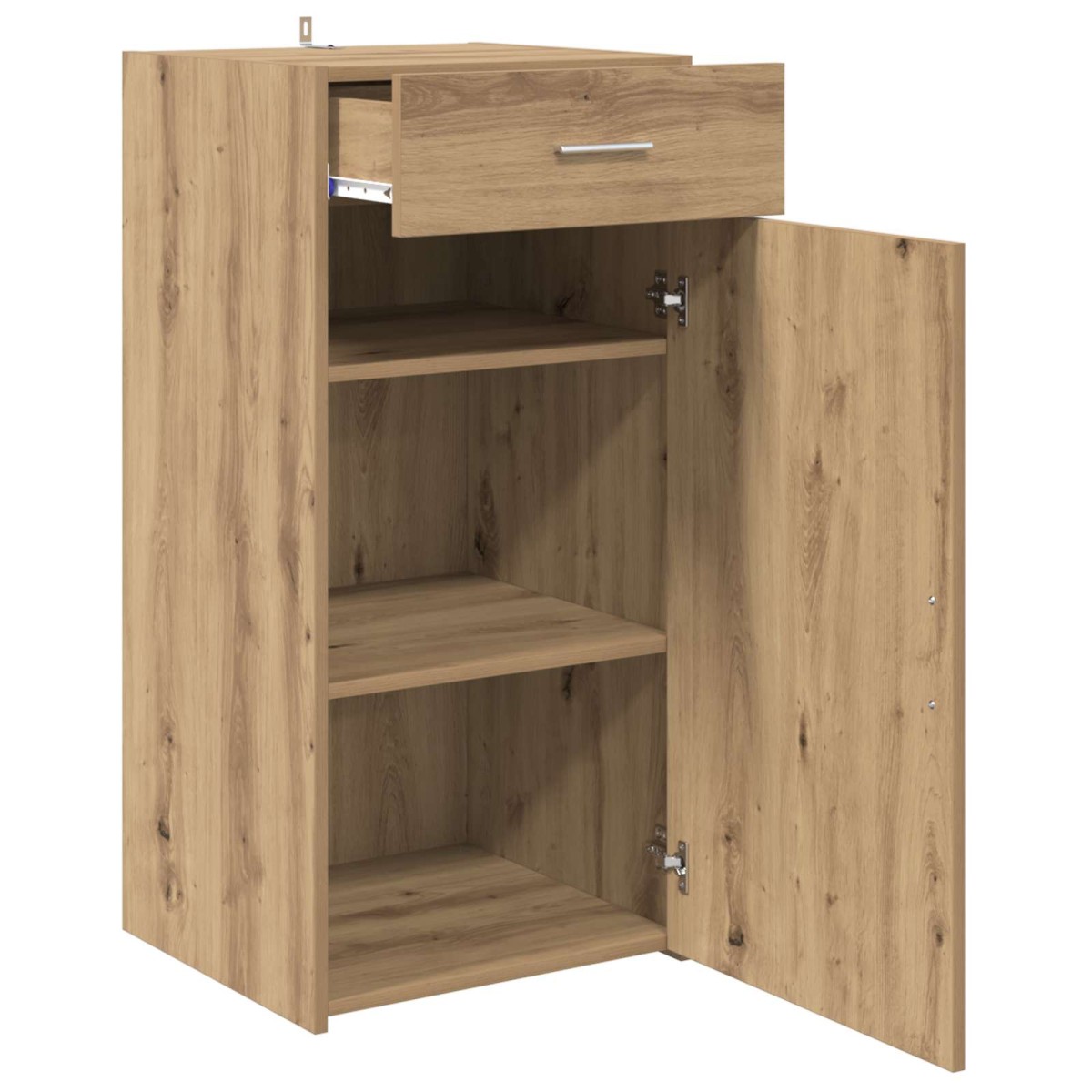 vidaXL Πλαϊνό γραφείο artisan δρυς 45 x 42,5 x 93 εκ.