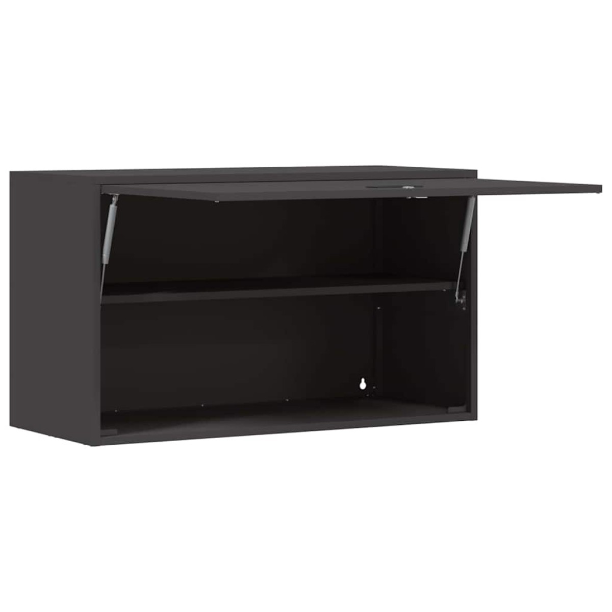 vidaXL Ντουλάπι τοίχου για γκαράζ Μαύρο 90 x 40 x 53 εκ