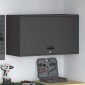 vidaXL Ντουλάπι τοίχου για γκαράζ Μαύρο 90 x 40 x 53 εκ