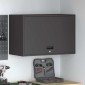 vidaXL Ντουλάπι τοίχου για γκαράζ Μαύρο 80 x 40 x 53 εκ