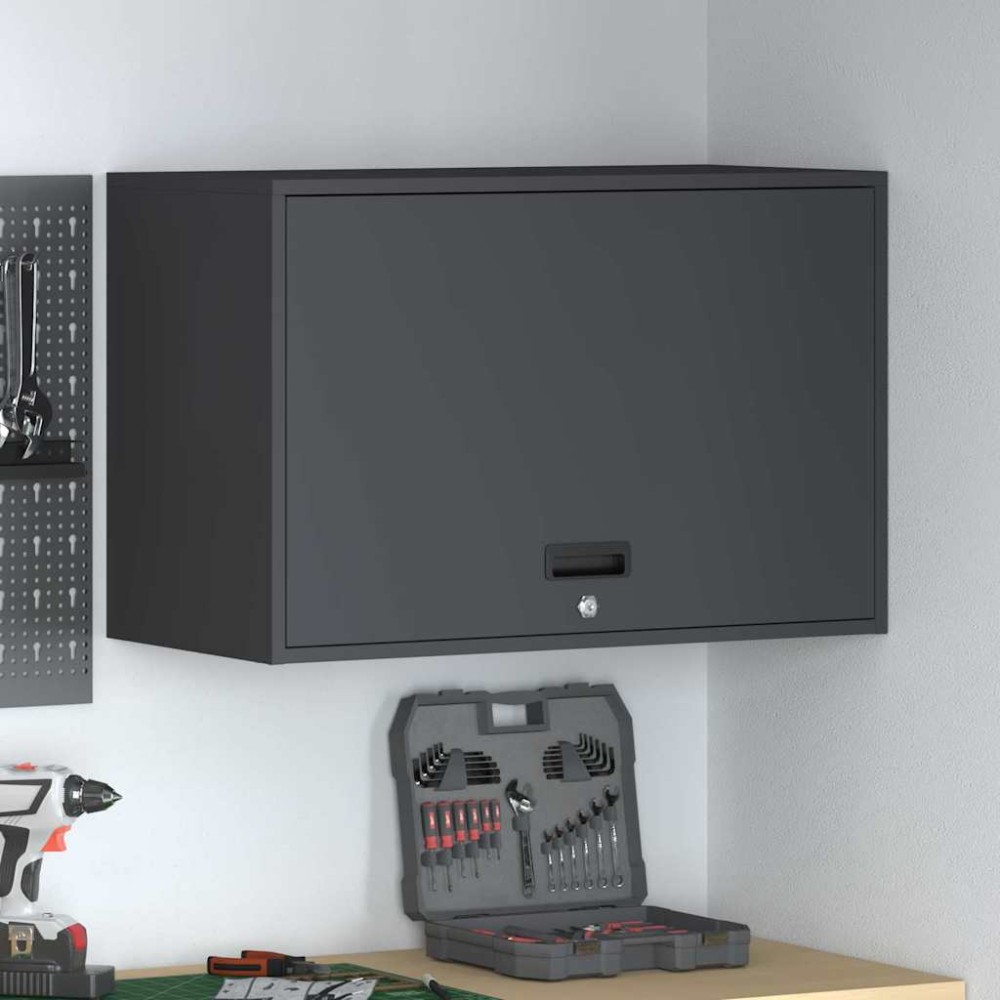 vidaXL Ντουλάπι τοίχου για γκαράζ Ανθρακί 80 x 40 x 53 εκ
