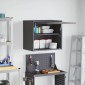 vidaXL Ντουλάπι τοίχου για γκαράζ Μαύρο 60 x 40 x 53 εκ