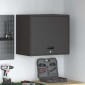 vidaXL Ντουλάπι τοίχου για γκαράζ Μαύρο 60 x 40 x 53 εκ