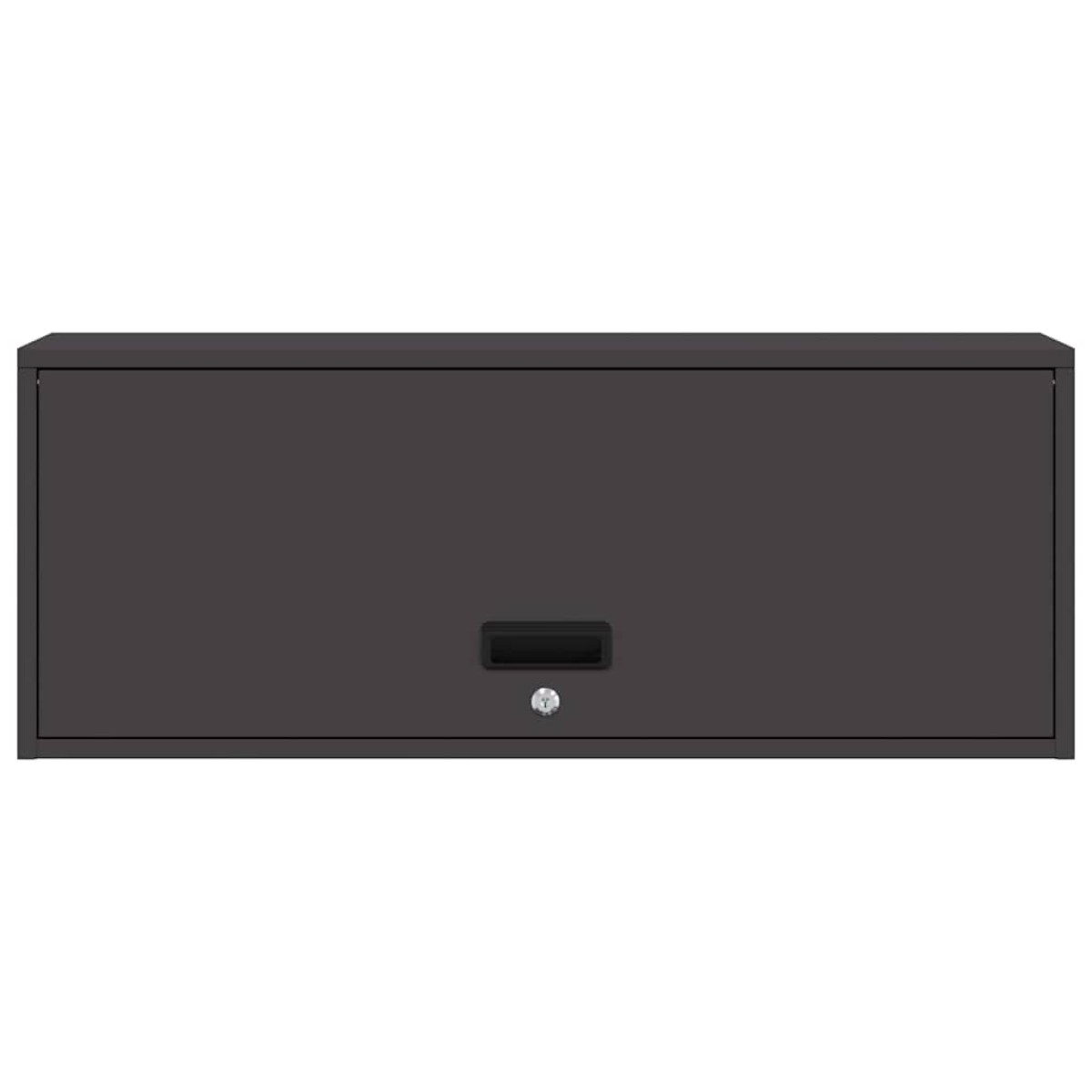 vidaXL Ντουλάπι τοίχου για γκαράζ Μαύρο 90 x 33 x 35 εκ