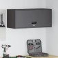 vidaXL Ντουλάπι τοίχου για γκαράζ Μαύρο 80 x 33 x 35 εκ