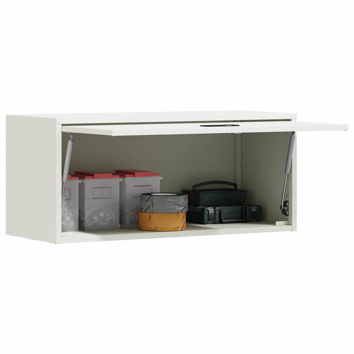 vidaXL Ντουλάπι τοίχου για γκαράζ Λευκό 80 x 33 x 35 εκ