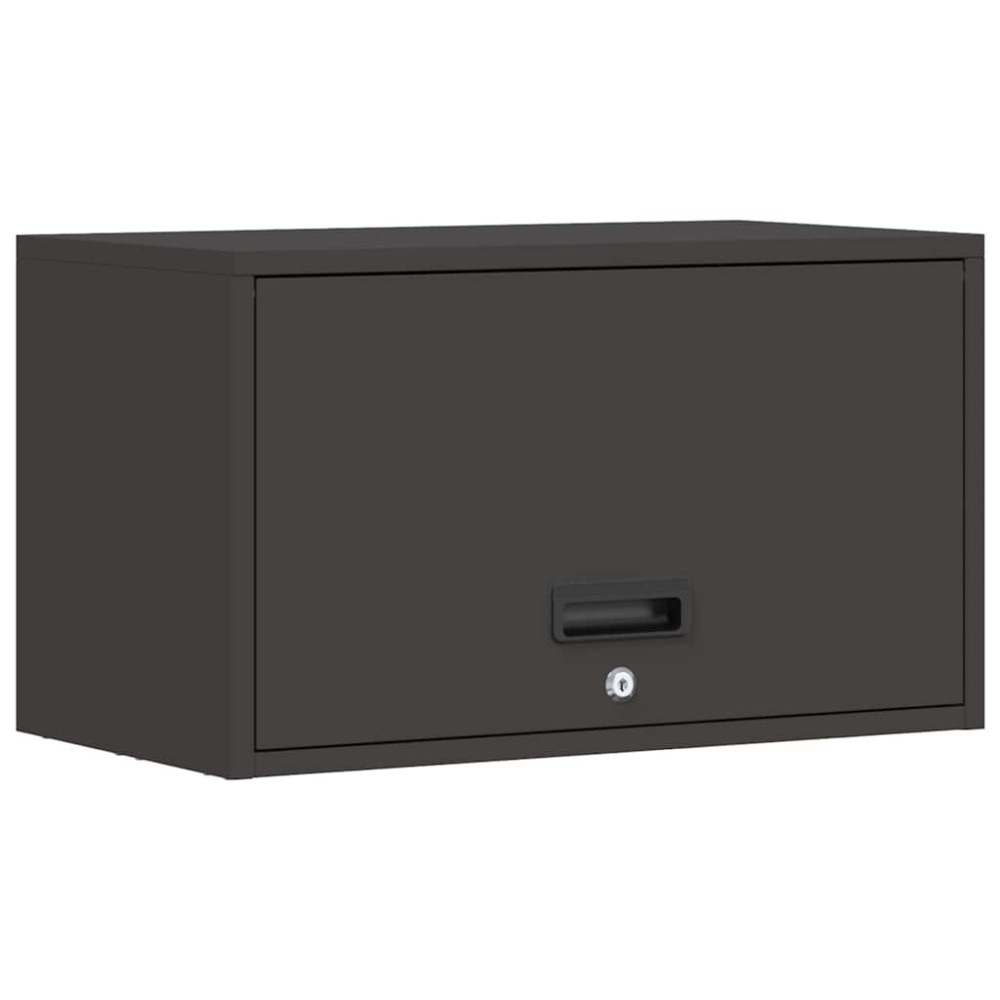 vidaXL Ντουλάπι τοίχου για γκαράζ Μαύρο 60 x 33 x 35 εκ