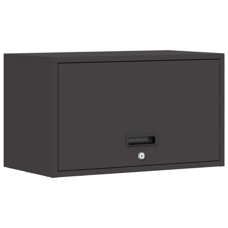 vidaXL Ντουλάπι τοίχου για γκαράζ Μαύρο 60 x 33 x 35 εκ