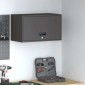 vidaXL Ντουλάπι τοίχου για γκαράζ Μαύρο 60 x 33 x 35 εκ