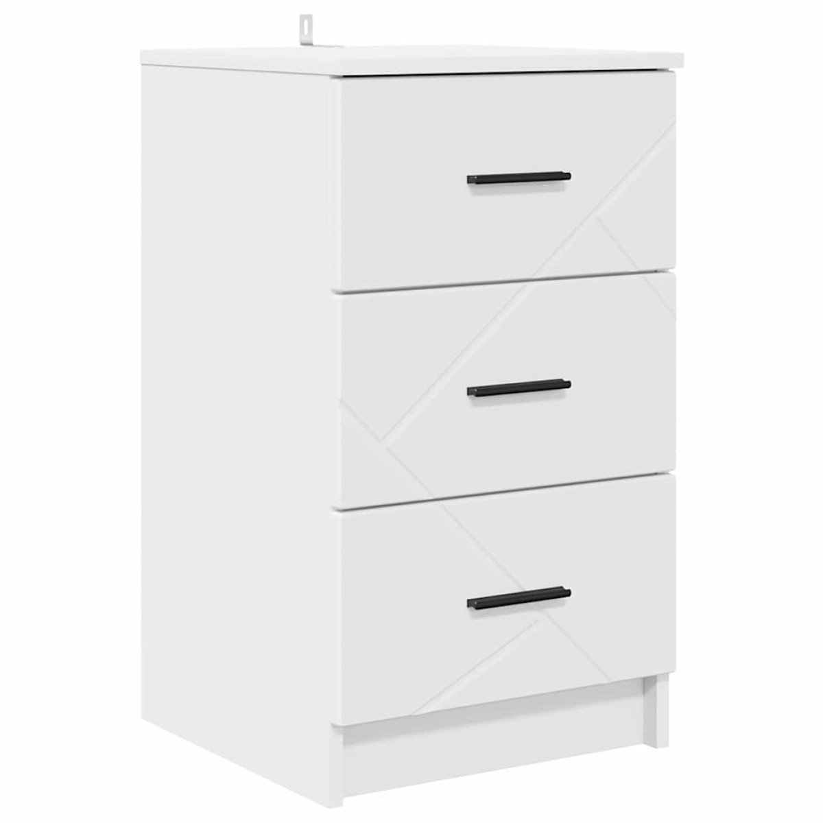 vidaXL Κομοδίνο Λευκό 38 x 38 x 66 εκ Επεξεργασμένο ξύλο