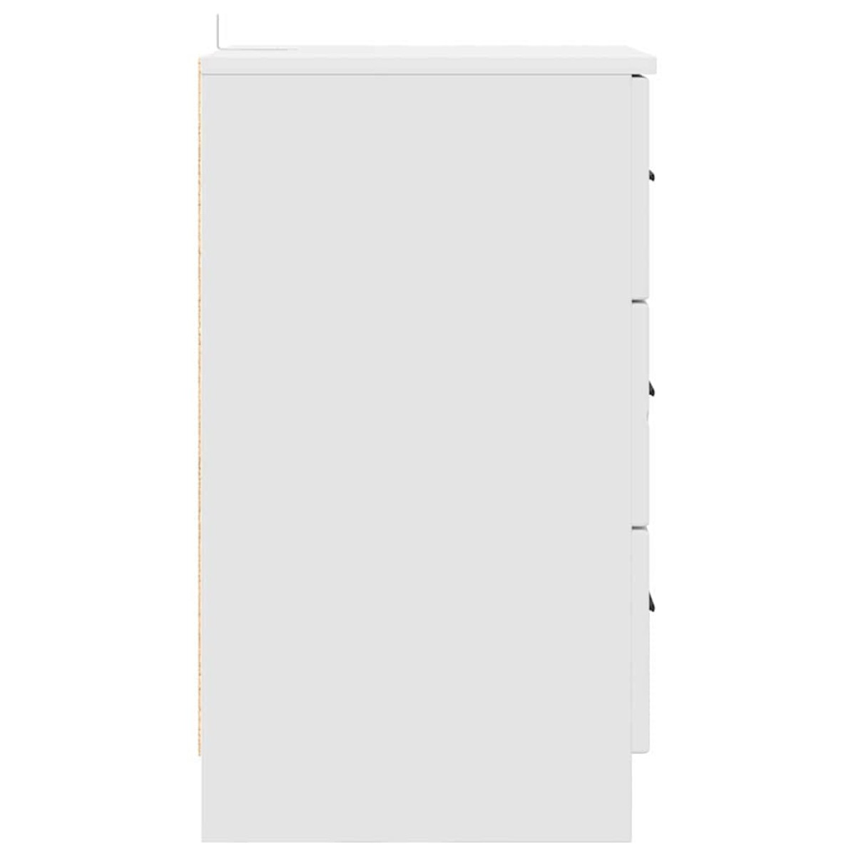 vidaXL Κομοδίνο Λευκό 38 x 38 x 66 εκ Επεξεργασμένο ξύλο