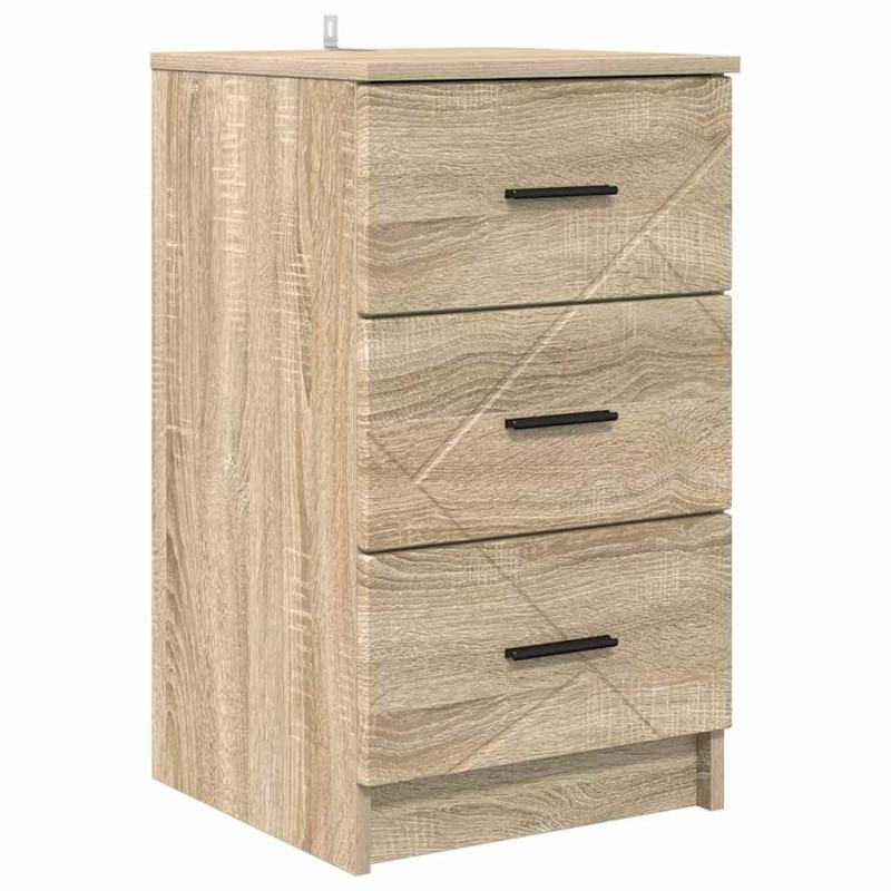 vidaXL Κομοδίνο Sonoma Δρυς 38 x 38 x 66 εκ Επεξεργασμένο ξύλο