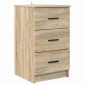 vidaXL Κομοδίνο Sonoma Δρυς 38 x 38 x 66 εκ Επεξεργασμένο ξύλο