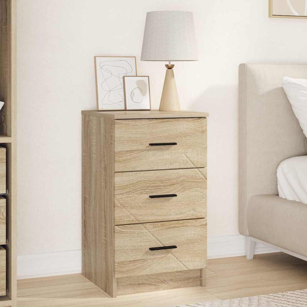 vidaXL Κομοδίνο Sonoma Δρυς 38 x 38 x 66 εκ Επεξεργασμένο ξύλο