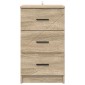 vidaXL Κομοδίνο Sonoma Δρυς 38 x 38 x 66 εκ Επεξεργασμένο ξύλο