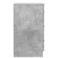 vidaXL Κομοδίνο Γκρι σκυροδέματος 38 x 38 x 66 εκ Επεξεργασμένο ξύλο