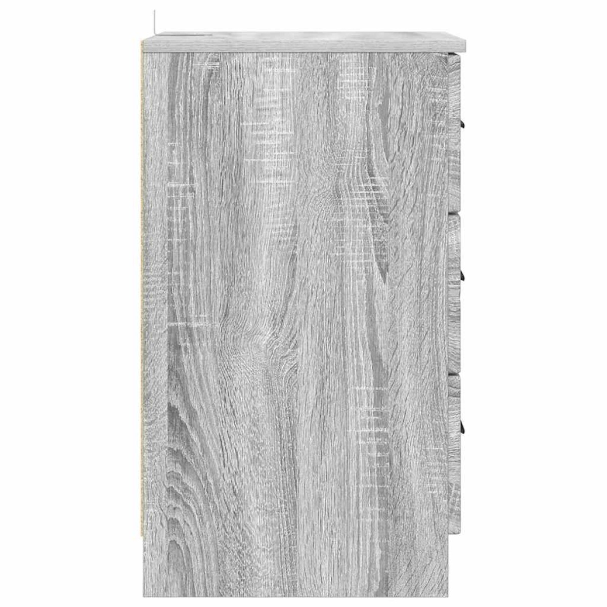 vidaXL Κομοδίνο Γκρι sonoma 38 x 38 x 66 εκ Επεξεργασμένο ξύλο