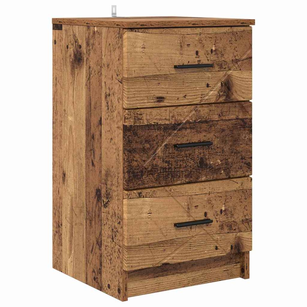 vidaXL Κομοδίνο Παλαιό ξύλο 38 x 38 x 66 εκ Επεξεργασμένο ξύλο
