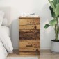 vidaXL Κομοδίνο Παλαιό ξύλο 38 x 38 x 66 εκ Επεξεργασμένο ξύλο