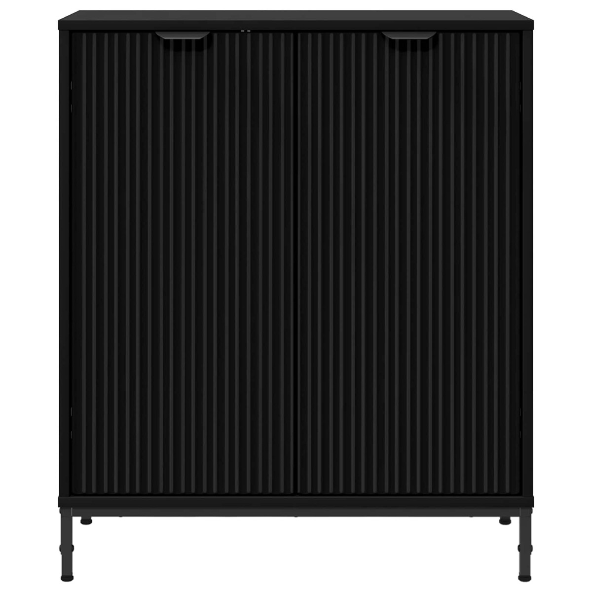 vidaXL Πλαϊνό γραφείο Μαύρο 69,5 x 33 x 82 εκ. Επεξεργασμένο Ξύλο