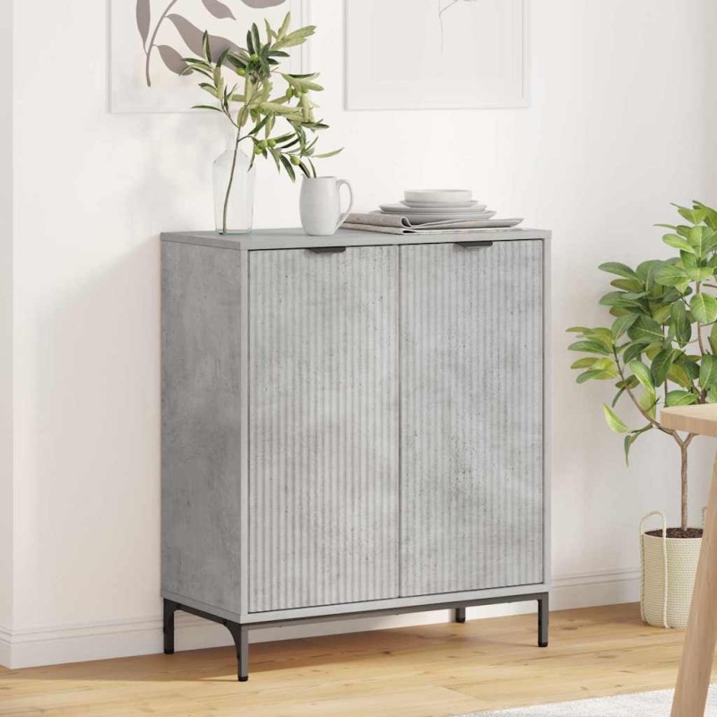 vidaXL Πλαϊνό γραφείο Σκυρόδεμα Γκρι 69,5 x 33 x 82 εκ.