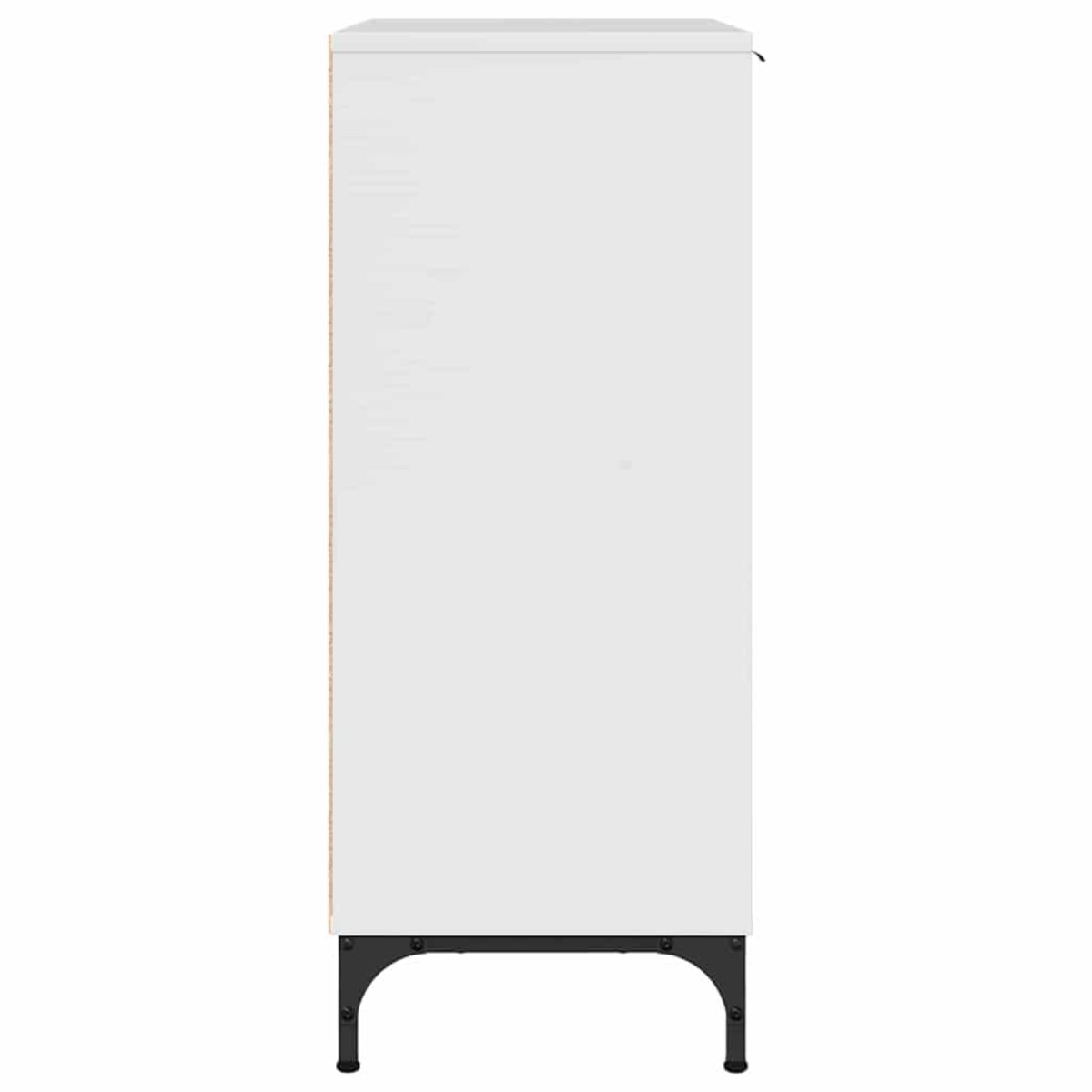 vidaXL Πλαϊνό γραφείο Υψηλής γυαλάδας λευκό 69,5 x 33 x 82 εκ.