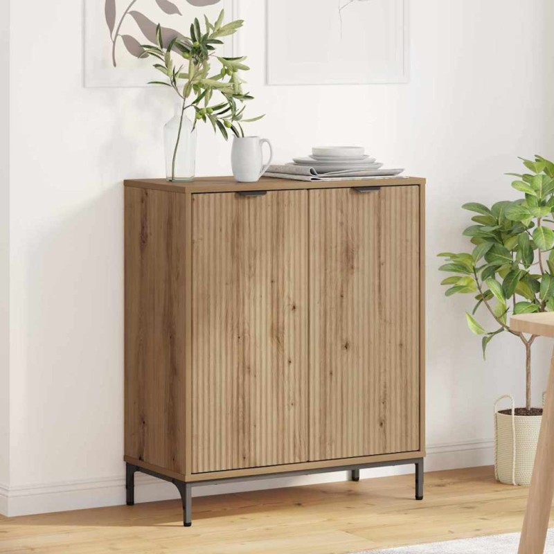 vidaXL Πλαϊνό γραφείο Artisan Oak 69,5 x 33 x 82 εκ.