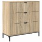 vidaXL Πλαϊνό γραφείο Δρύς Sonoma 79,5 x 33 x 82 εκ Επεξεργασμένο Ξύλο