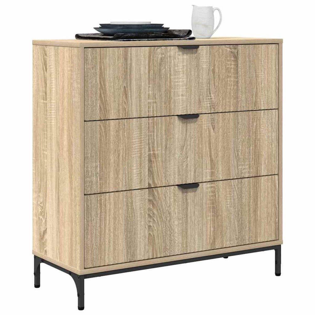 vidaXL Πλαϊνό γραφείο Δρύς Sonoma 79,5 x 33 x 82 εκ Επεξεργασμένο Ξύλο