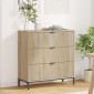 vidaXL Πλαϊνό γραφείο Δρύς Sonoma 79,5 x 33 x 82 εκ Επεξεργασμένο Ξύλο