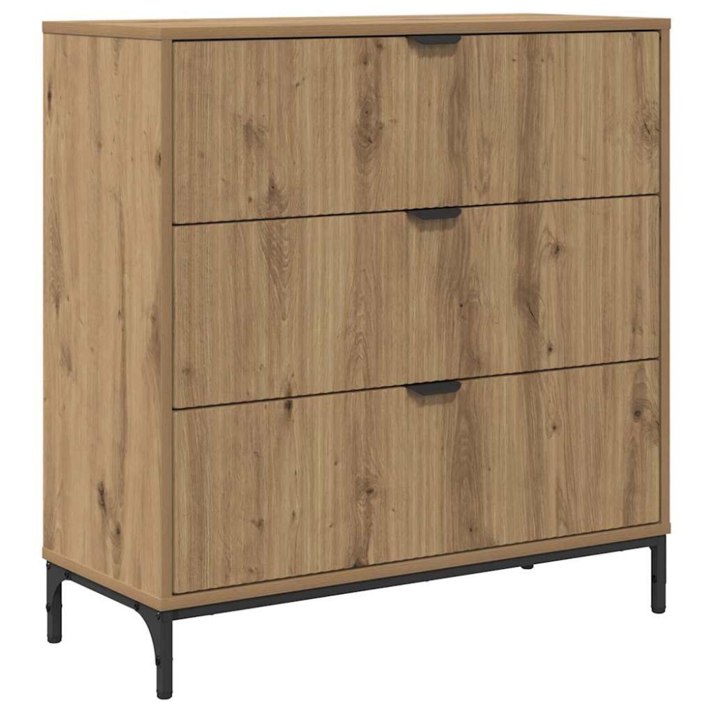 vidaXL Πλαϊνό γραφείο Artisan Oak 79,5 x 33 x 82 εκ Επεξεργασμένο ξύλο