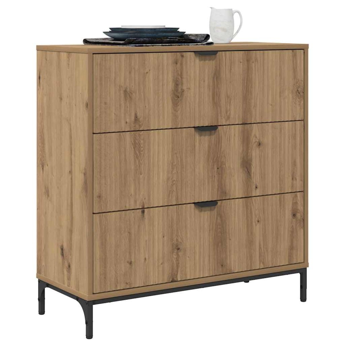 vidaXL Πλαϊνό γραφείο Artisan Oak 79,5 x 33 x 82 εκ Επεξεργασμένο ξύλο