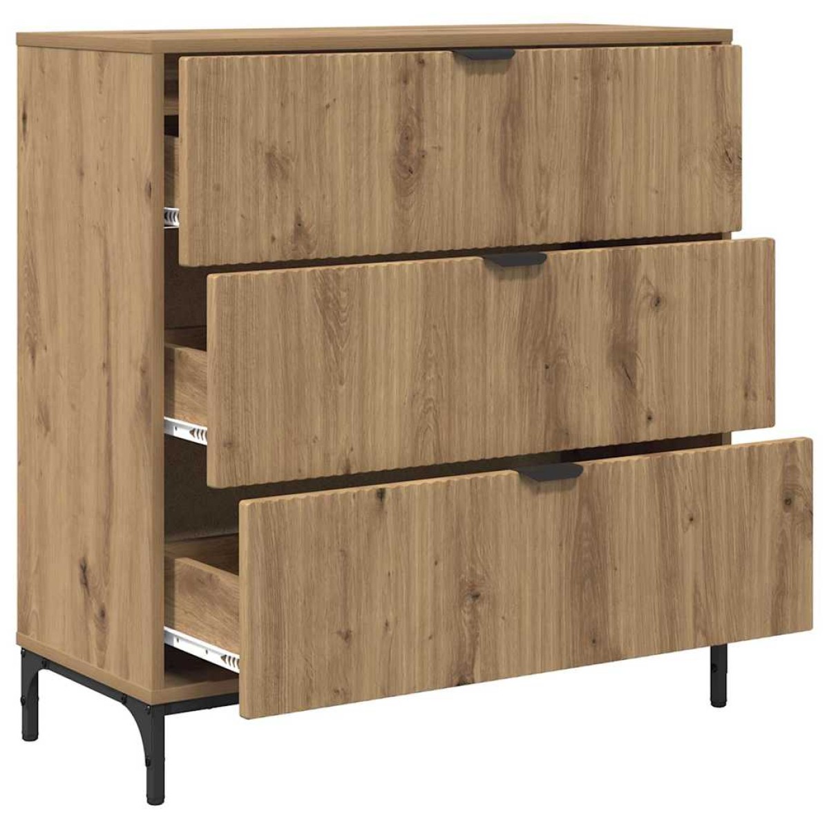 vidaXL Πλαϊνό γραφείο Artisan Oak 79,5 x 33 x 82 εκ Επεξεργασμένο ξύλο