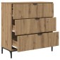 vidaXL Πλαϊνό γραφείο Artisan Oak 79,5 x 33 x 82 εκ Επεξεργασμένο ξύλο
