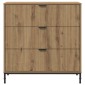 vidaXL Πλαϊνό γραφείο Artisan Oak 79,5 x 33 x 82 εκ Επεξεργασμένο ξύλο